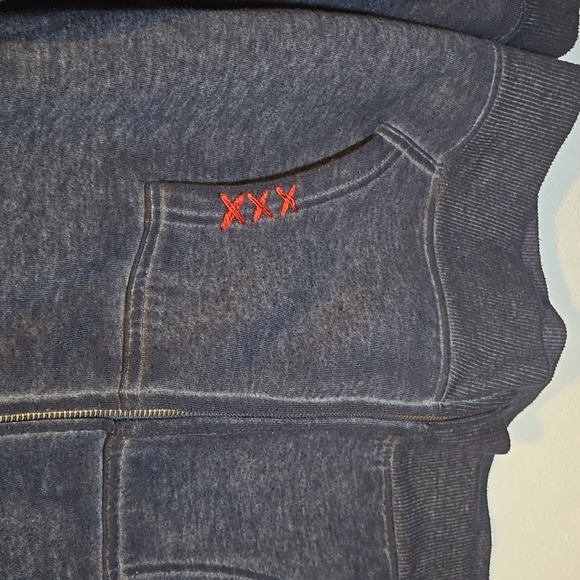 Hard Rock Café Seattle Zip Up Hoodie Medium Navy Blue - Picture 3 of 9